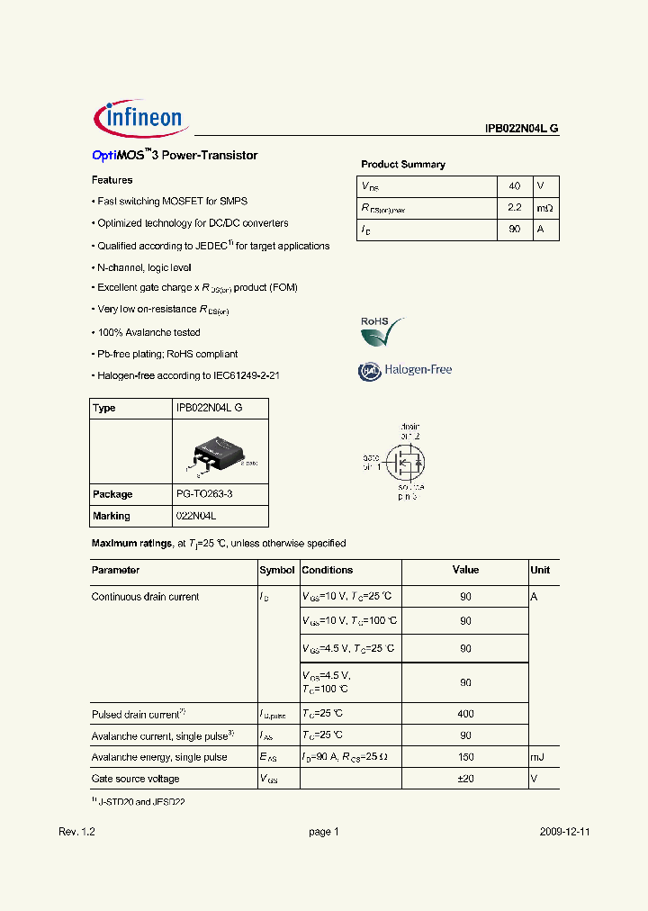 IPB022N04LG_4636029.PDF Datasheet