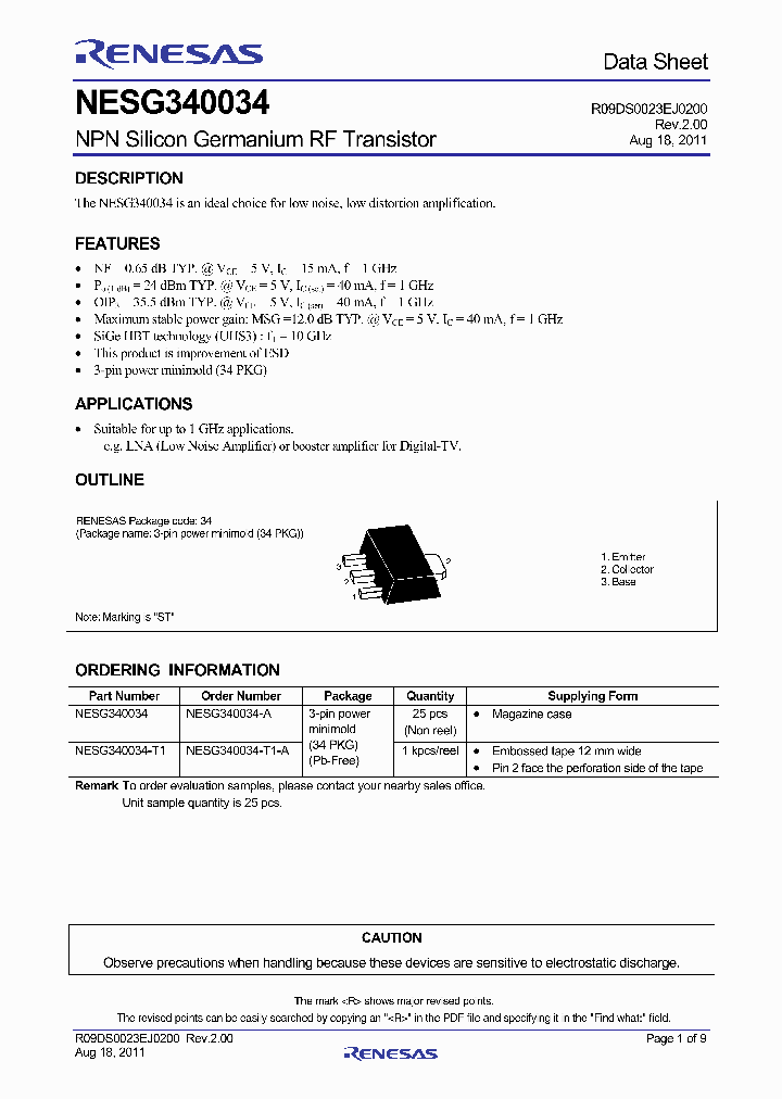 NESG340034_4637505.PDF Datasheet