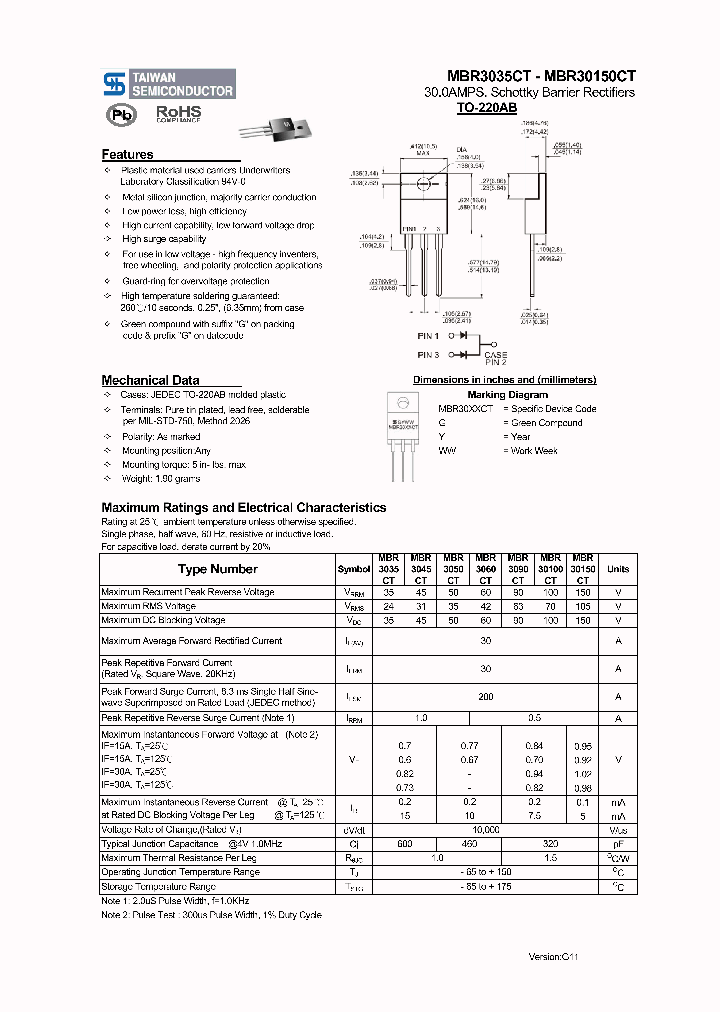 MBR30150CT_4640462.PDF Datasheet