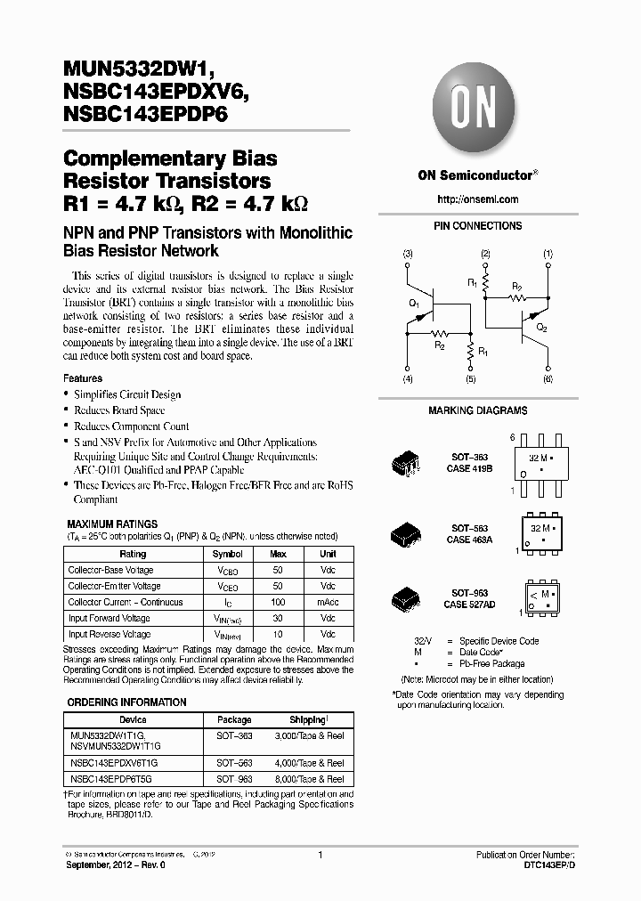 NSBC143EPDXV6T1G_4641193.PDF Datasheet