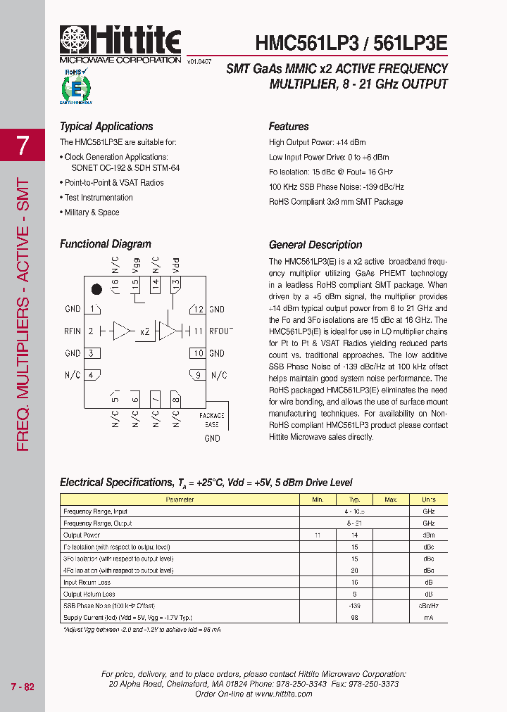 HMC561LP308_4642480.PDF Datasheet