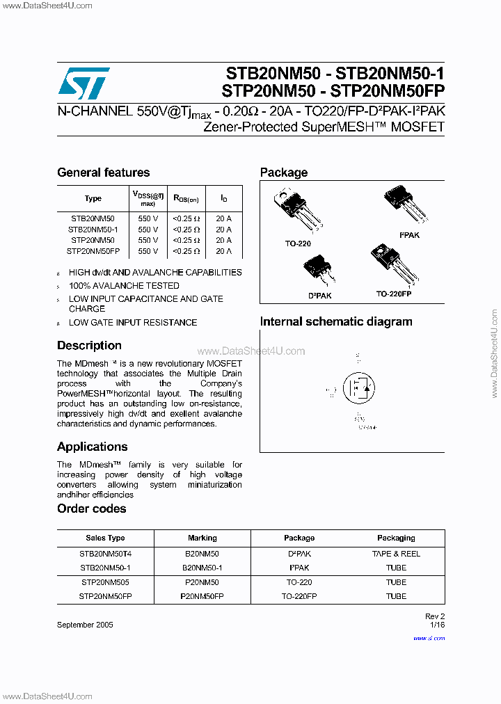STB20NM50_4646284.PDF Datasheet