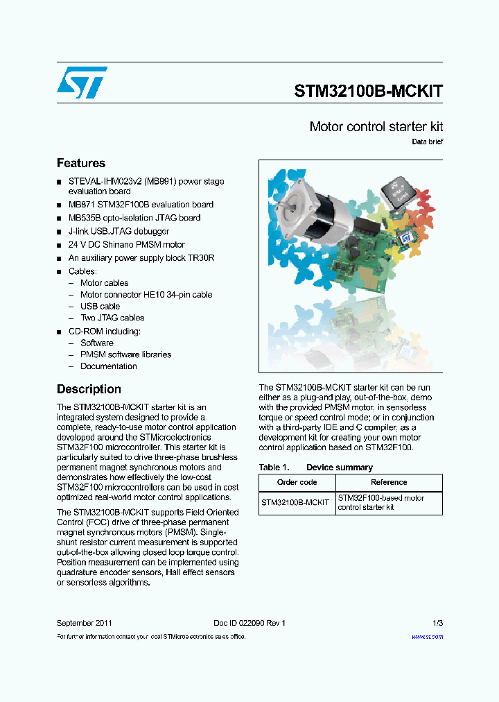 STM32100B-MCKIT_4646607.PDF Datasheet