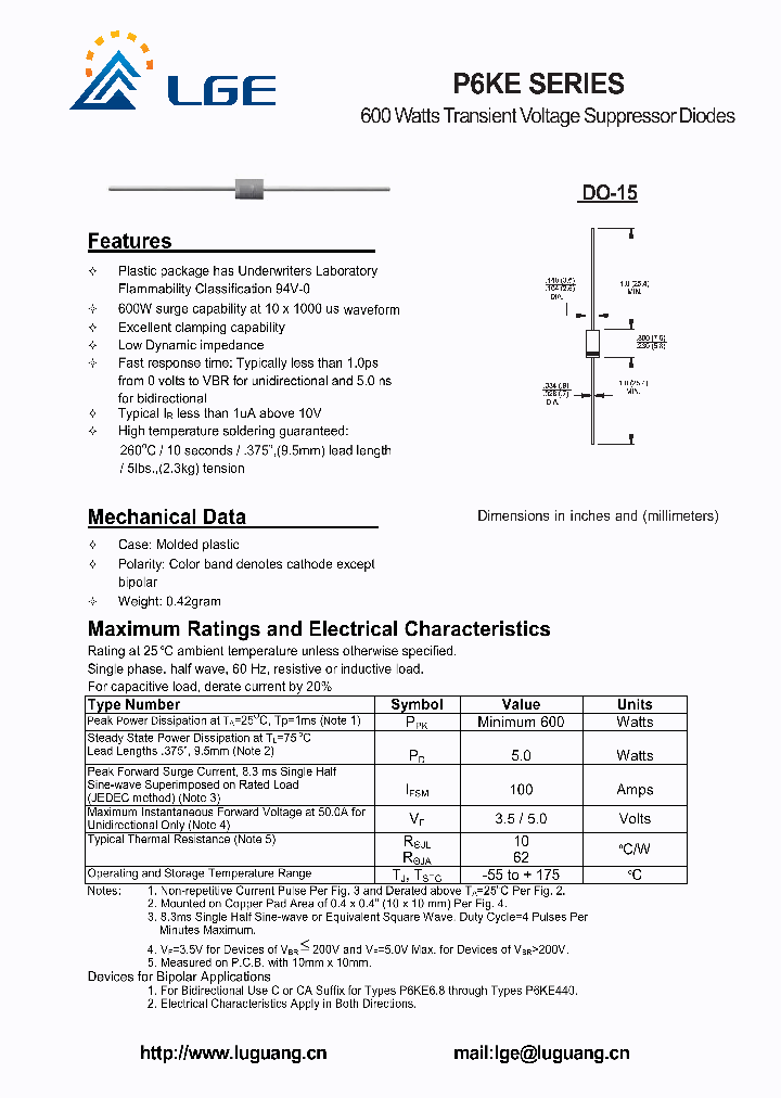 P6KE600_4646857.PDF Datasheet
