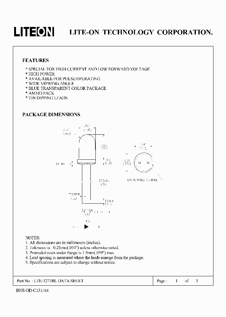 LTE-3271BL_4648440.PDF Datasheet