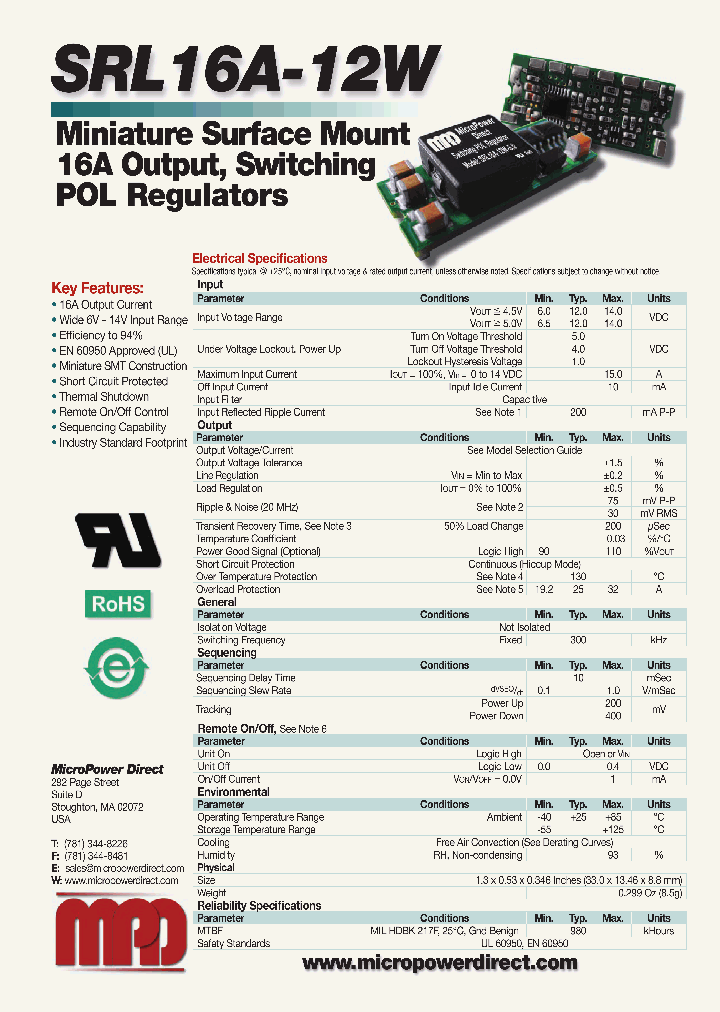 SRL16A-12W_4648997.PDF Datasheet