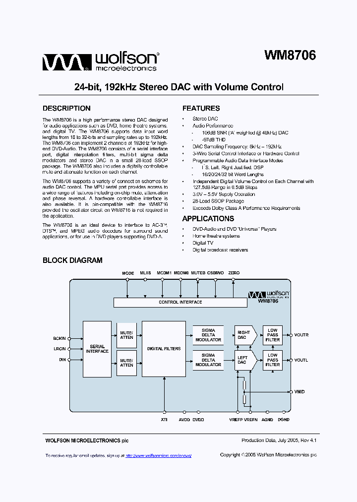 WM8706SEDSR_4650266.PDF Datasheet