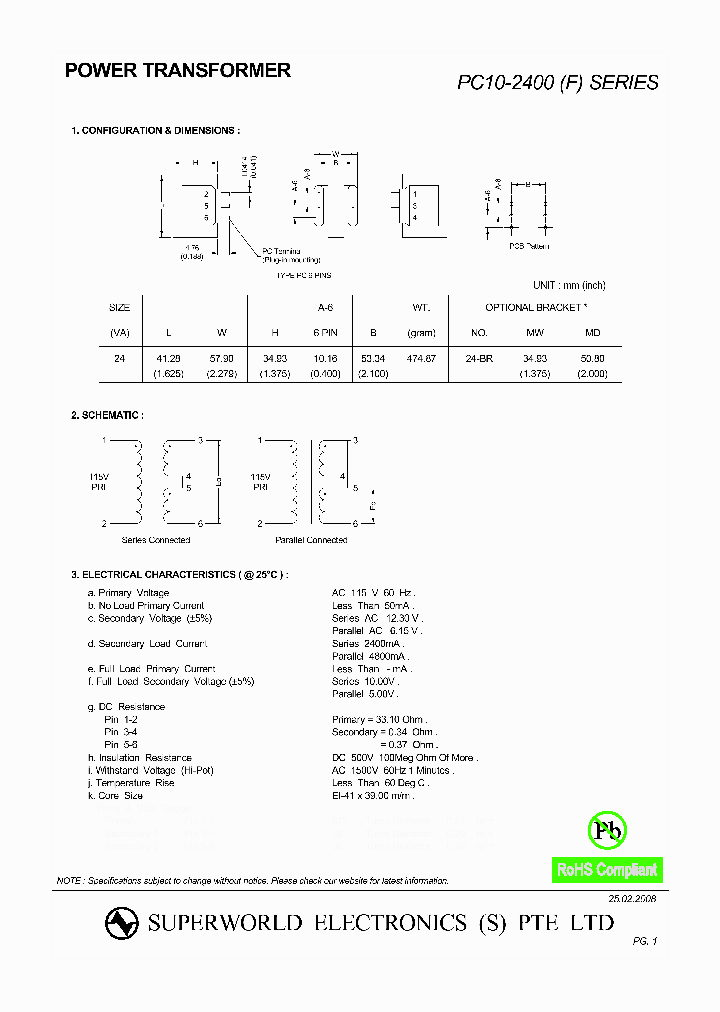 PC10-2400_4650299.PDF Datasheet