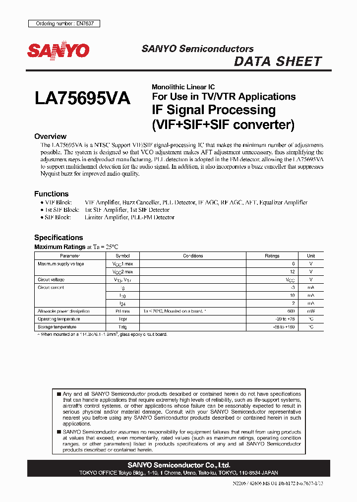 LA75695VA_4650886.PDF Datasheet