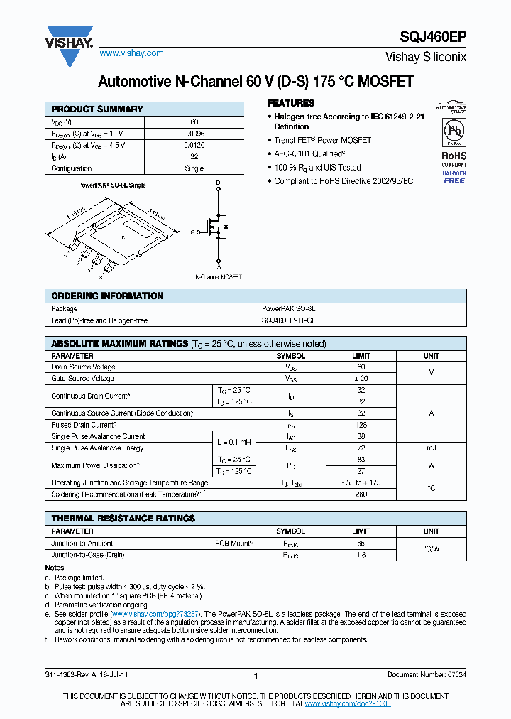 SQJ460EP_4650849.PDF Datasheet