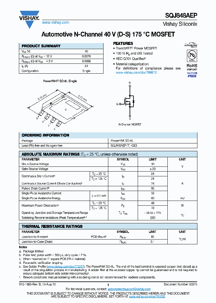 SQJ848AEP_4650857.PDF Datasheet