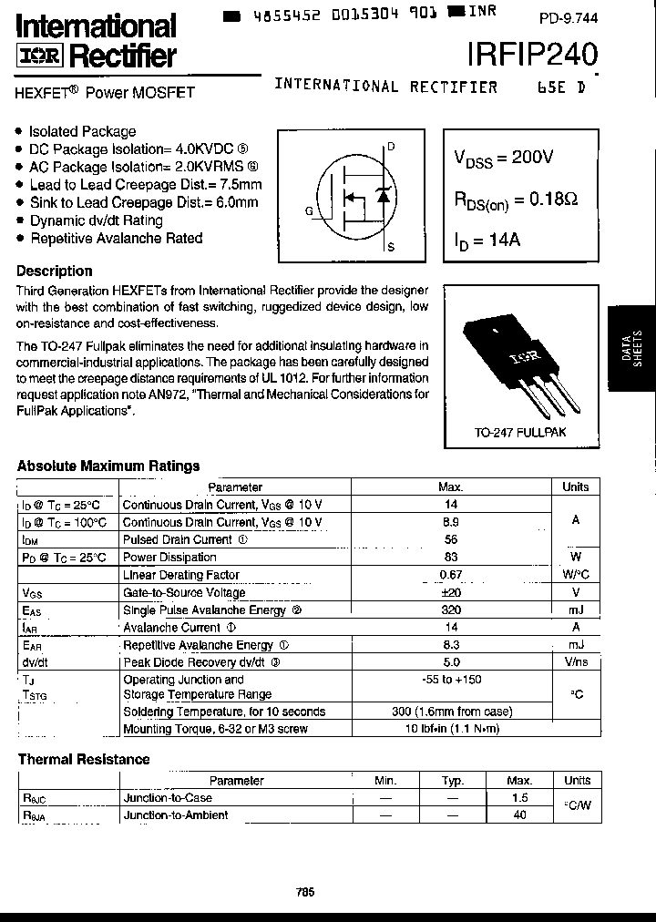 IRFIP240_4651522.PDF Datasheet