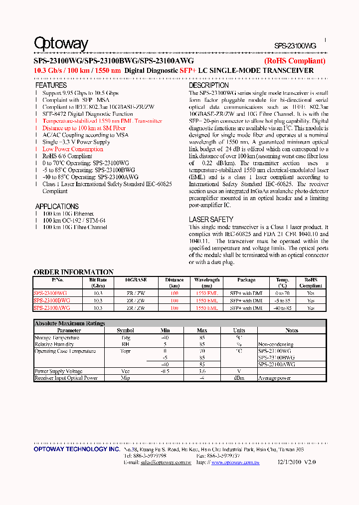 SPS-23100WG_4651584.PDF Datasheet