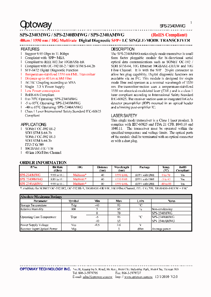 SPS-2340AMWG_4651585.PDF Datasheet