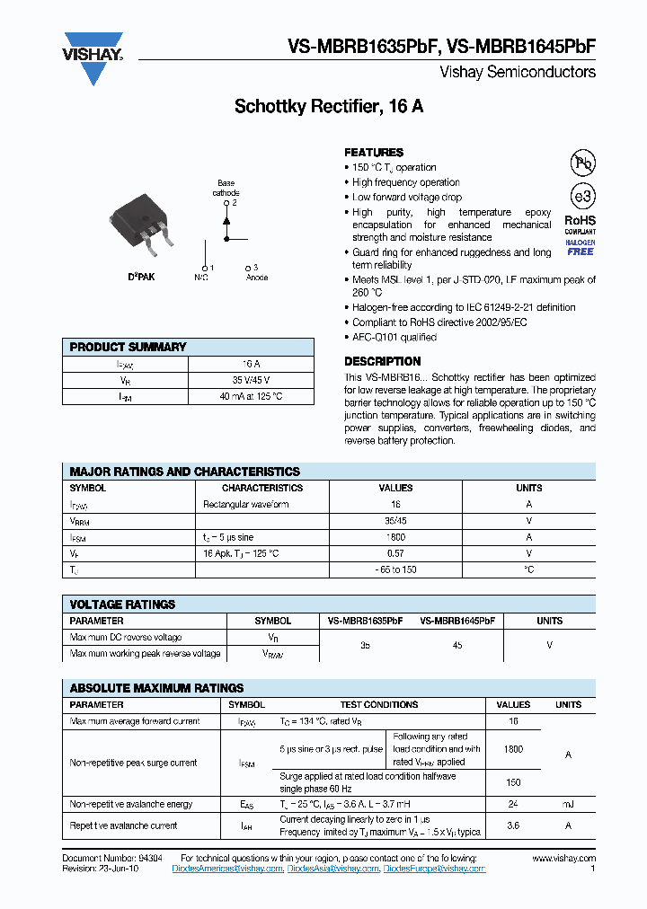 MBRB1635PBF10_4651532.PDF Datasheet
