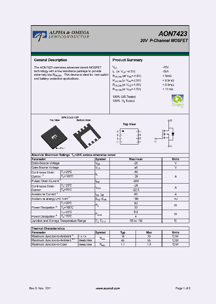 AON7423_4651642.PDF Datasheet