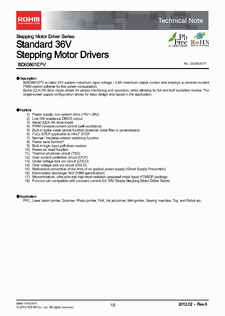 BD63801EFV_4653075.PDF Datasheet