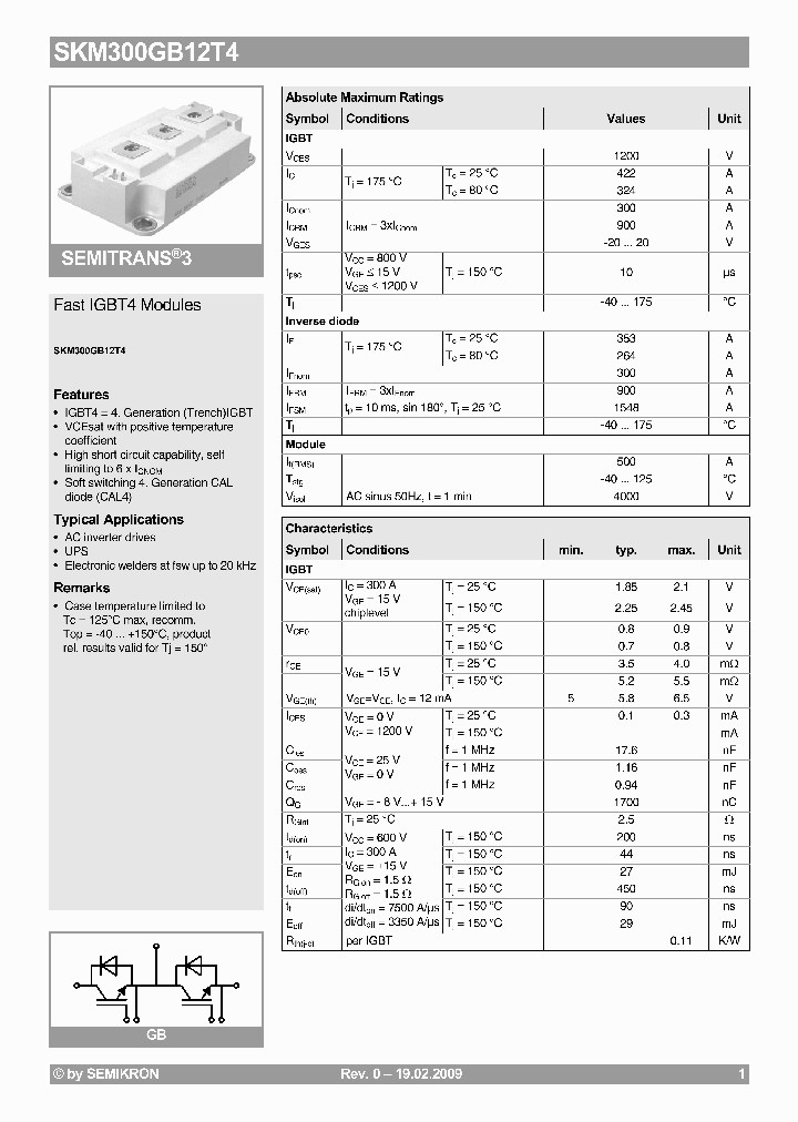 SKM300GB12T4_4652479.PDF Datasheet
