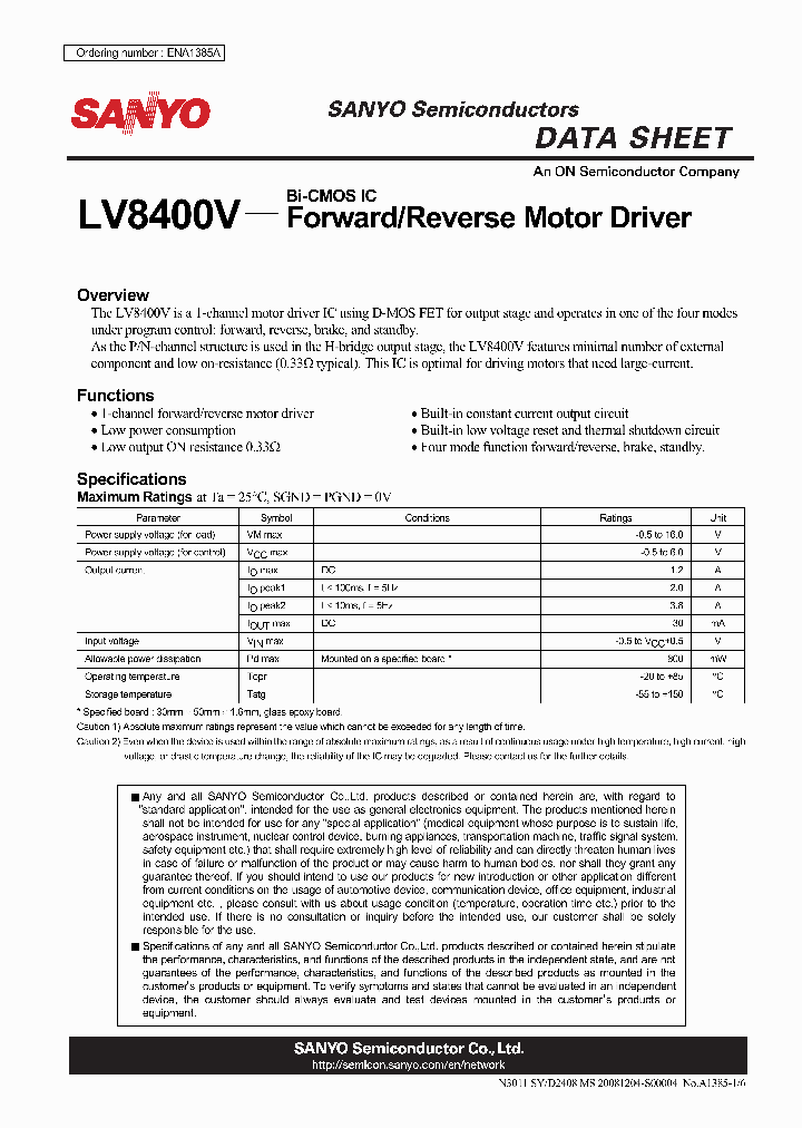 LV8400V11_4654385.PDF Datasheet