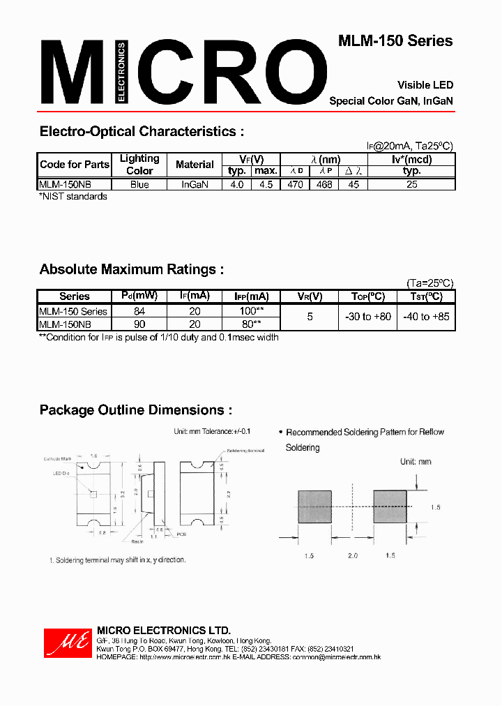 MLM-150NB_4654785.PDF Datasheet