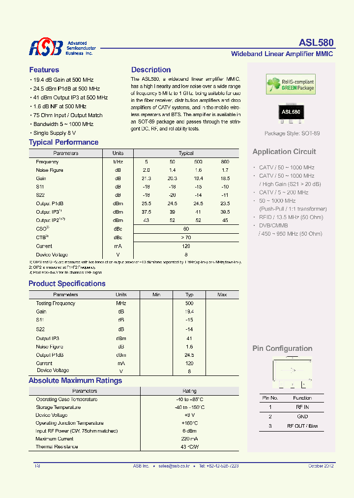 ASL580_4656280.PDF Datasheet