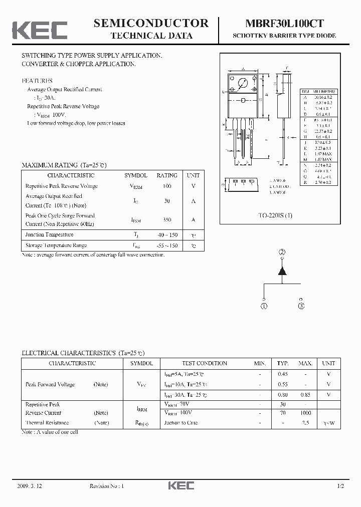 MBRF30L100CT_4656445.PDF Datasheet