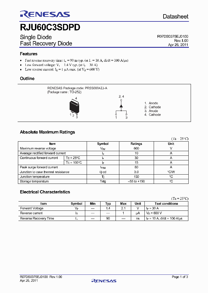 RJU60C3SDPD_4656543.PDF Datasheet