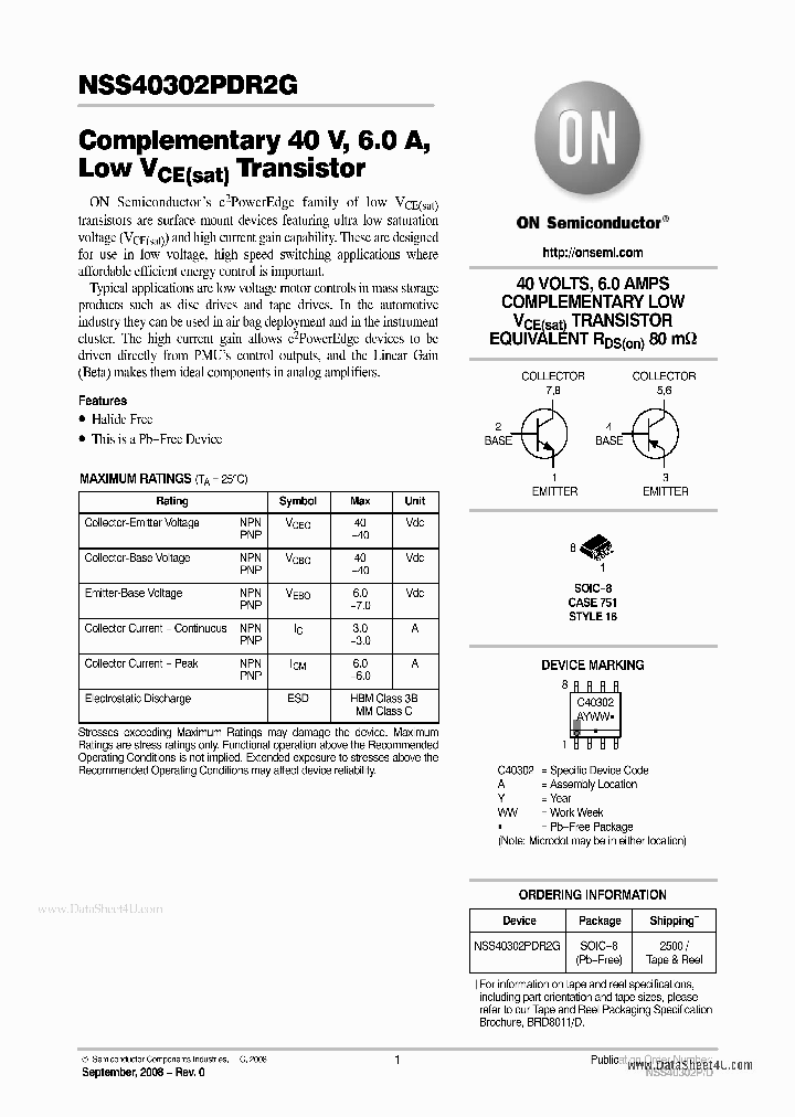 NSS40302PDR2G_4657006.PDF Datasheet