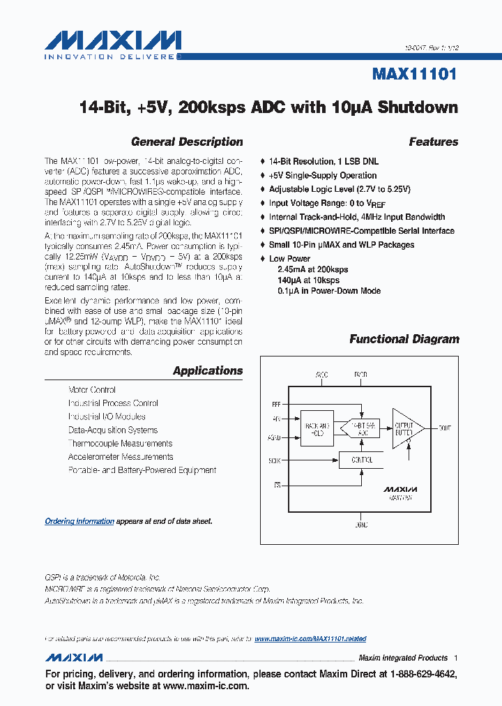 MAX11101_4657723.PDF Datasheet