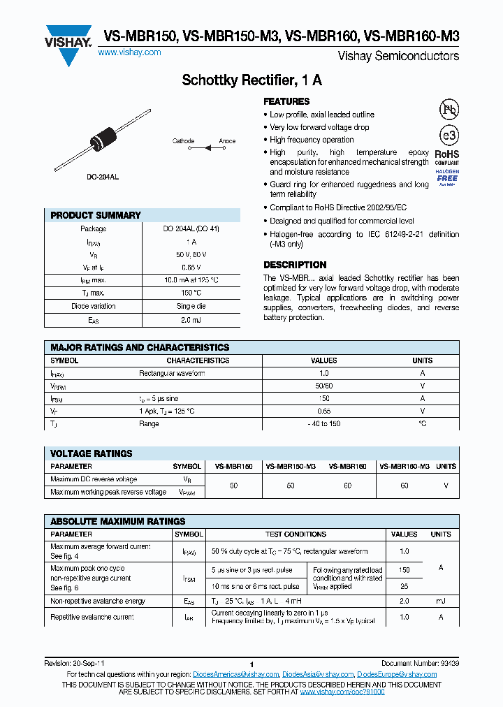 MBR150-M3_4658161.PDF Datasheet