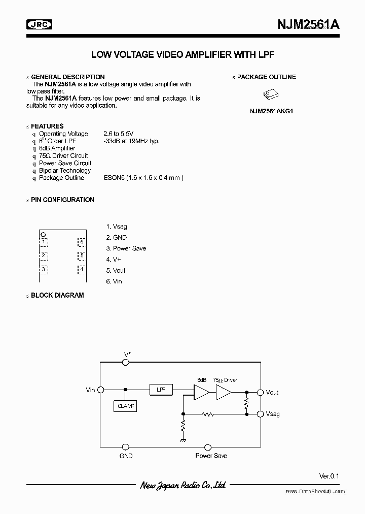 NJM2561A_4658628.PDF Datasheet
