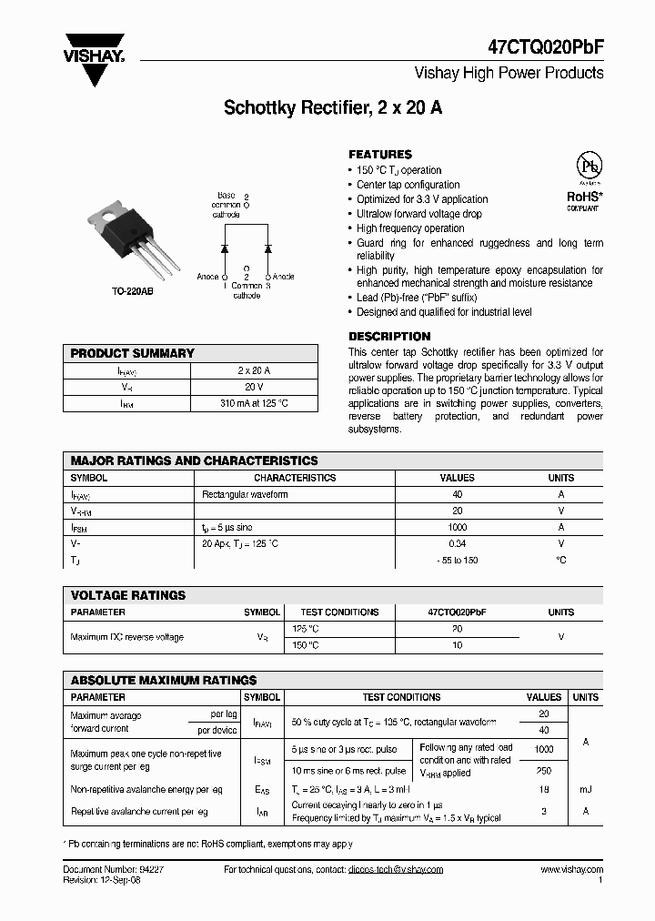 47CTQ020PBF_4659358.PDF Datasheet