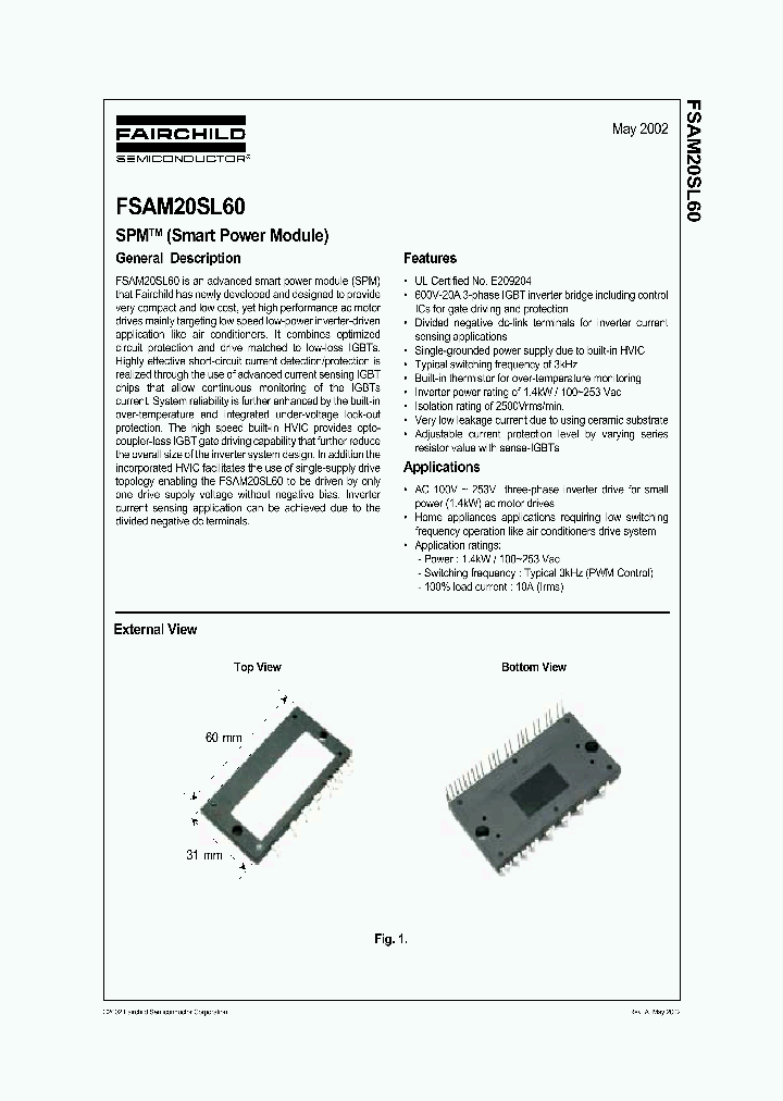 FSAM20SL60_4659895.PDF Datasheet