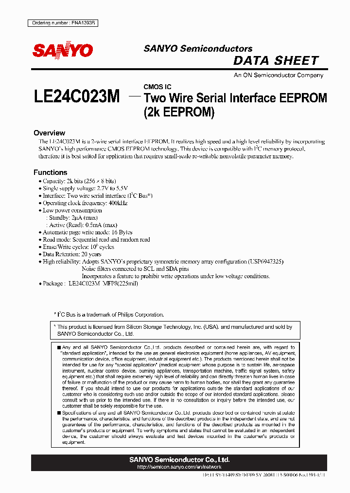 LE24C023M_4661376.PDF Datasheet