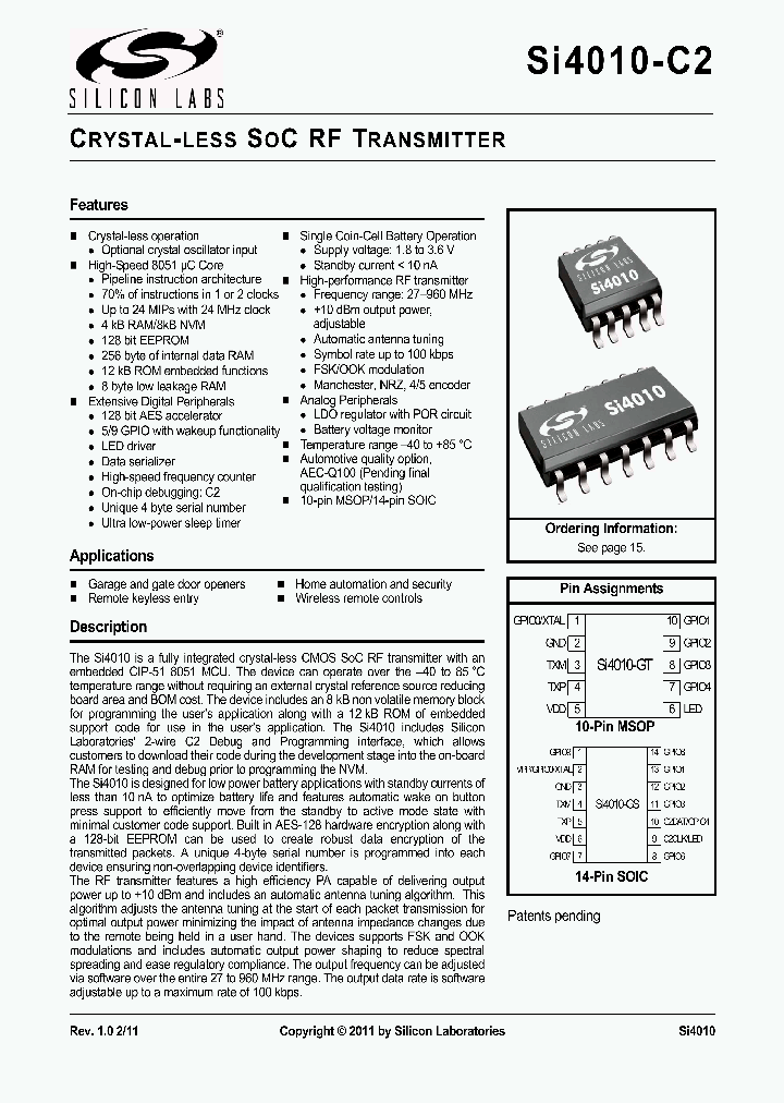 SI4010-C2_4661384.PDF Datasheet