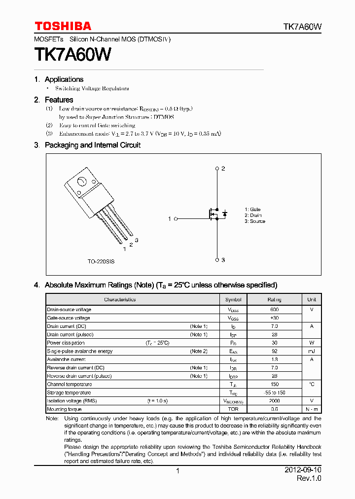 TK7A60W_4661510.PDF Datasheet