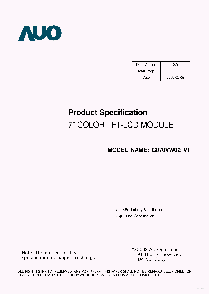 C070VW02-V1_4662298.PDF Datasheet