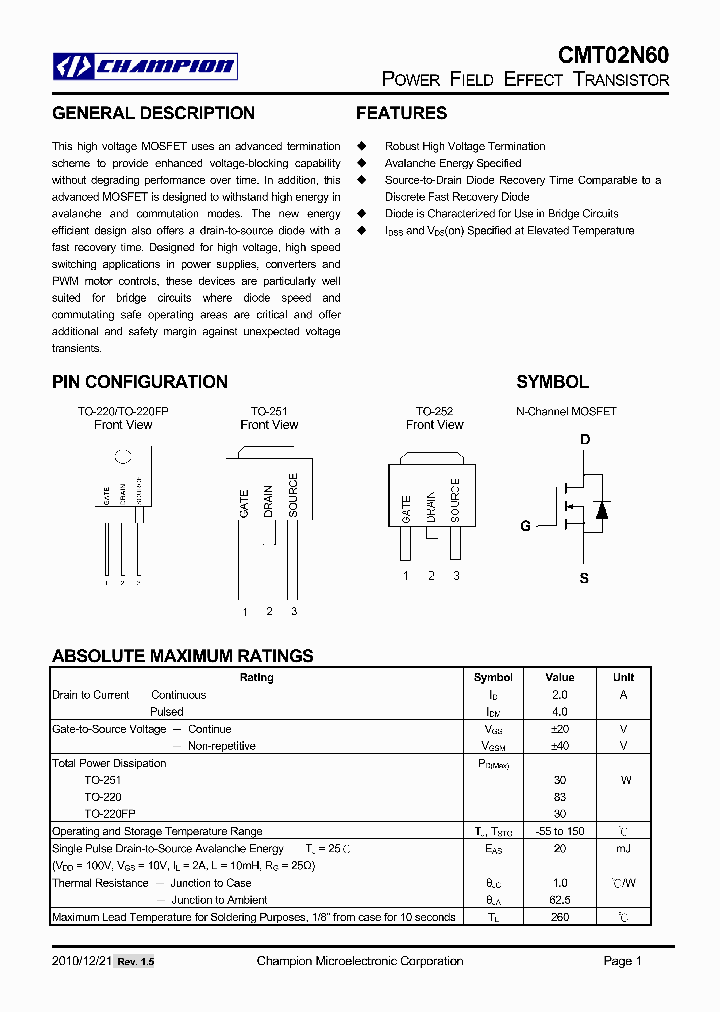 CMT02N60GN252_4662666.PDF Datasheet