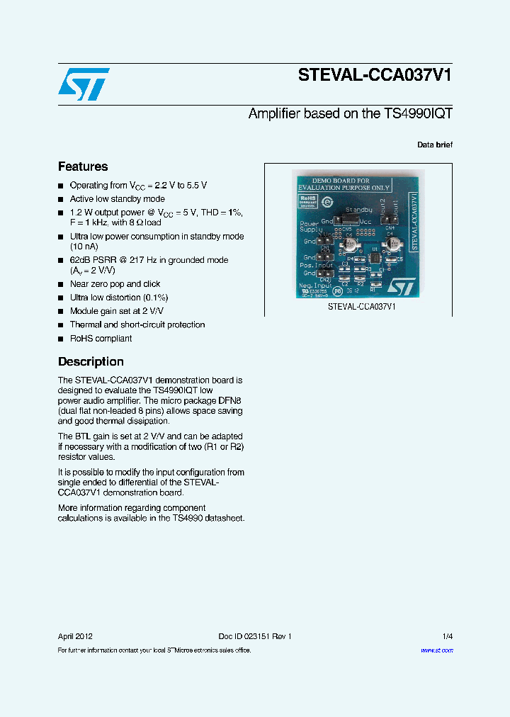STEVAL-CCA037V1_4662802.PDF Datasheet