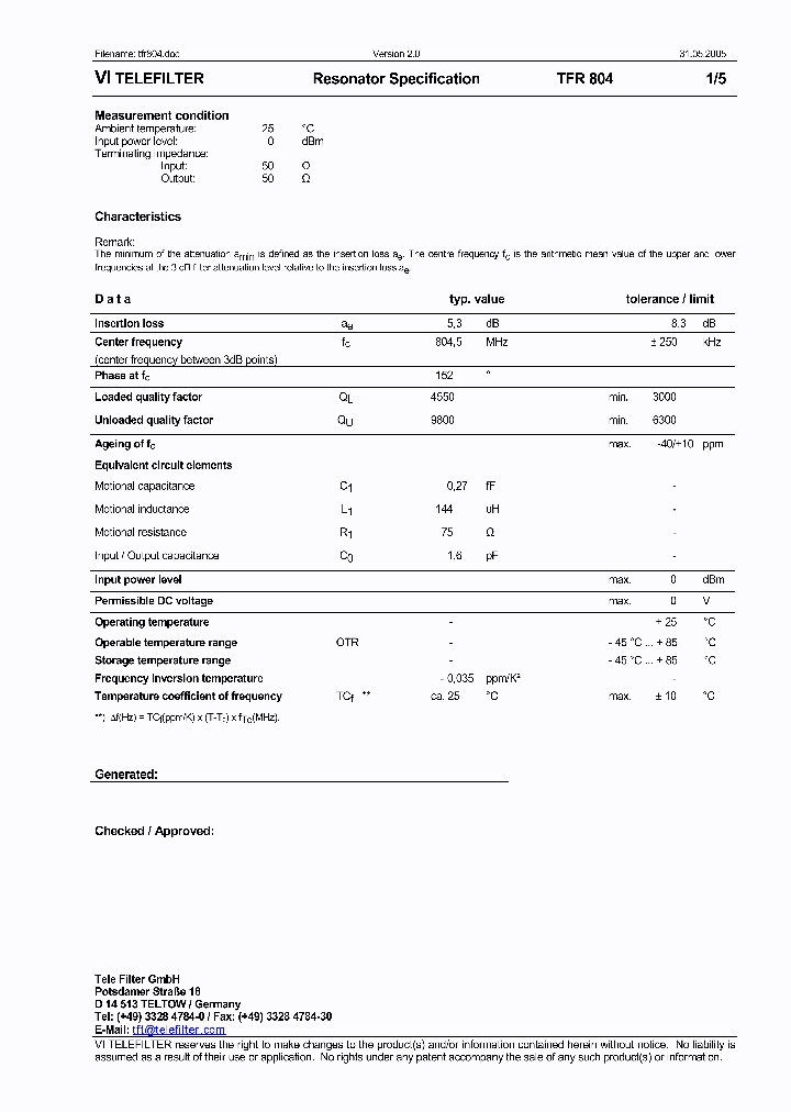 TFR804_4663402.PDF Datasheet