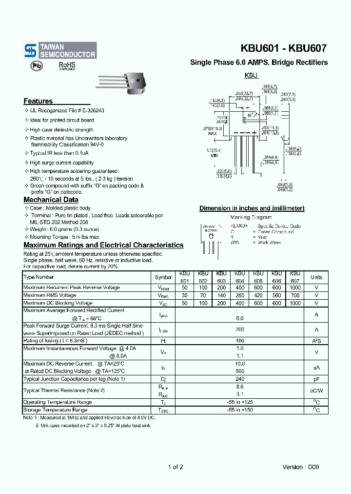 KBU605_4663178.PDF Datasheet