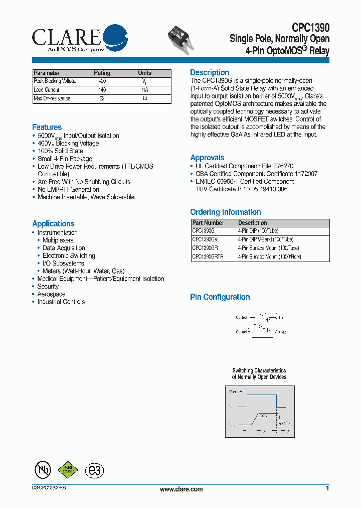 CPC1390GV_4663881.PDF Datasheet