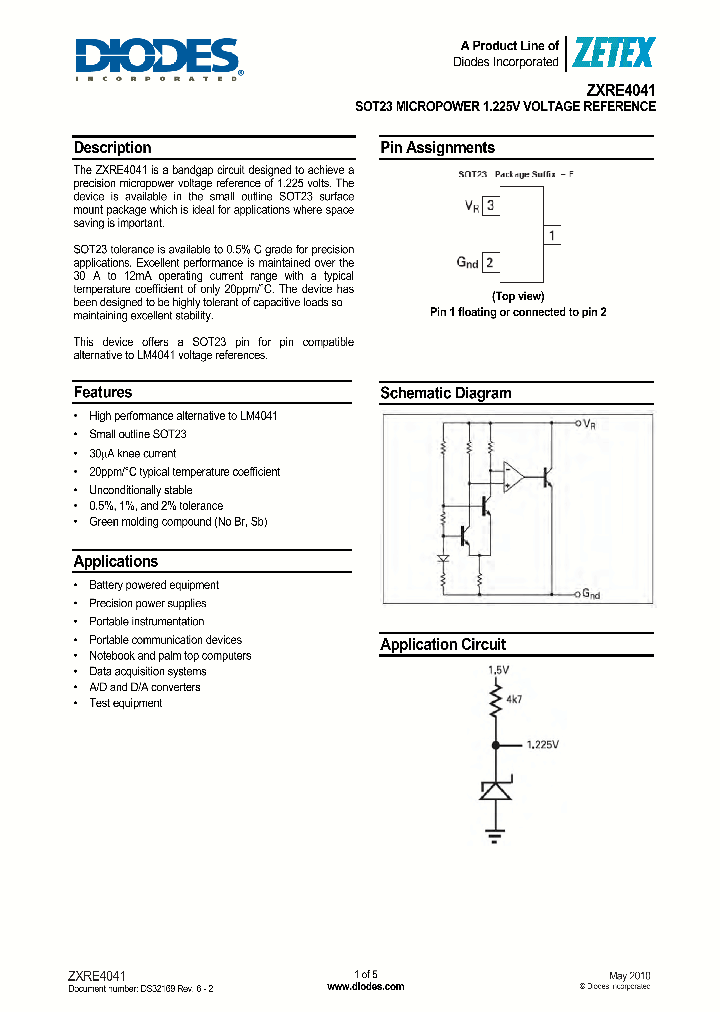 ZXRE4041DF_4664943.PDF Datasheet