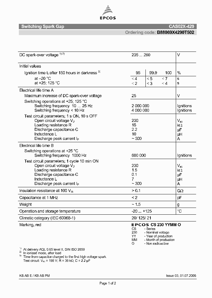 B88069X4290T502_4665554.PDF Datasheet