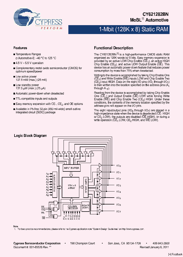 CY621282BNLL-70SXE_4664812.PDF Datasheet