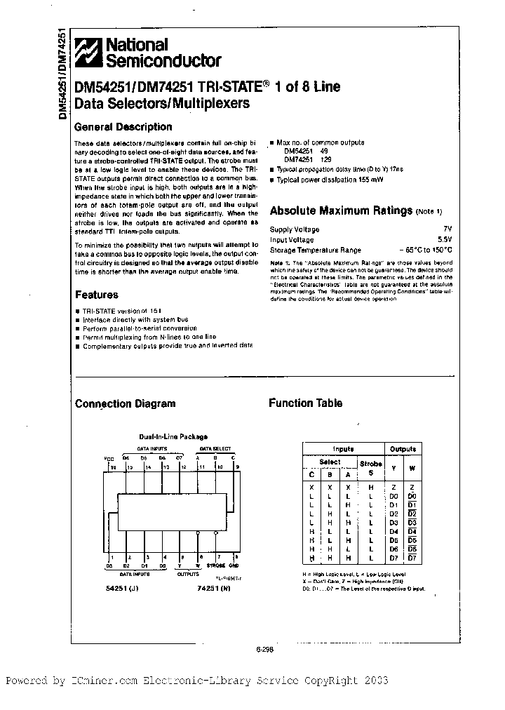 DM74251NA_4666809.PDF Datasheet