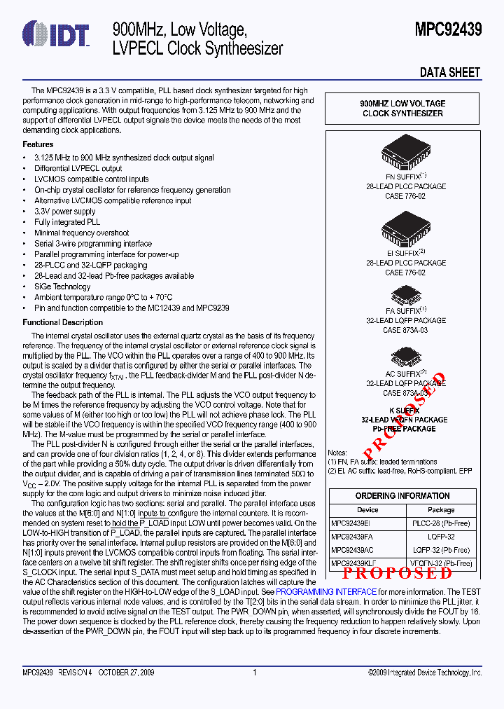 MPC92439_4668058.PDF Datasheet