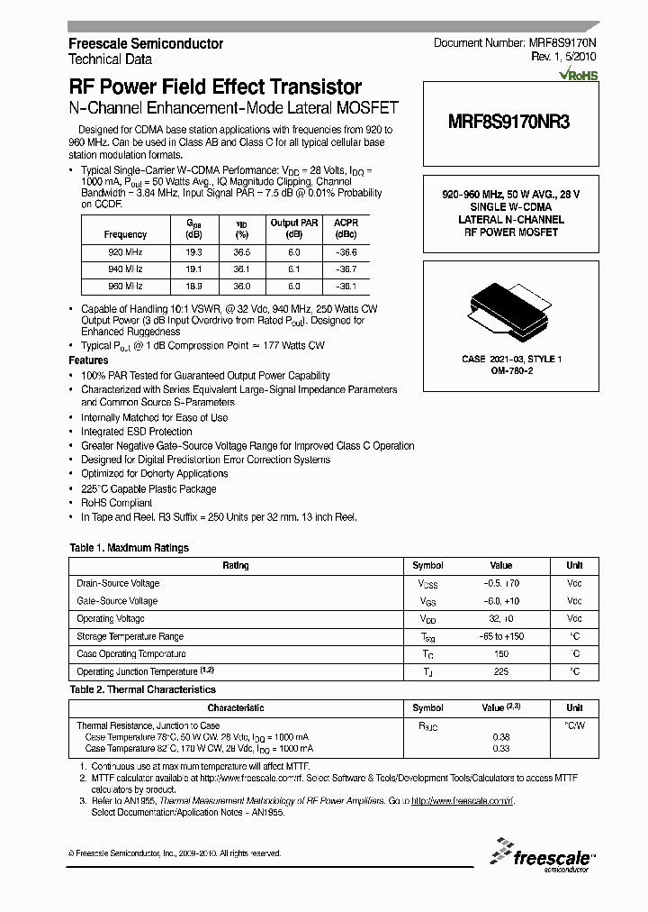 MRF8S9170NR310_4667935.PDF Datasheet