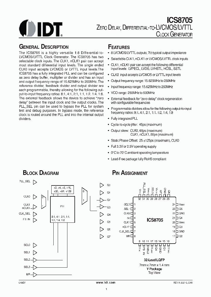 ICS8705_4670440.PDF Datasheet
