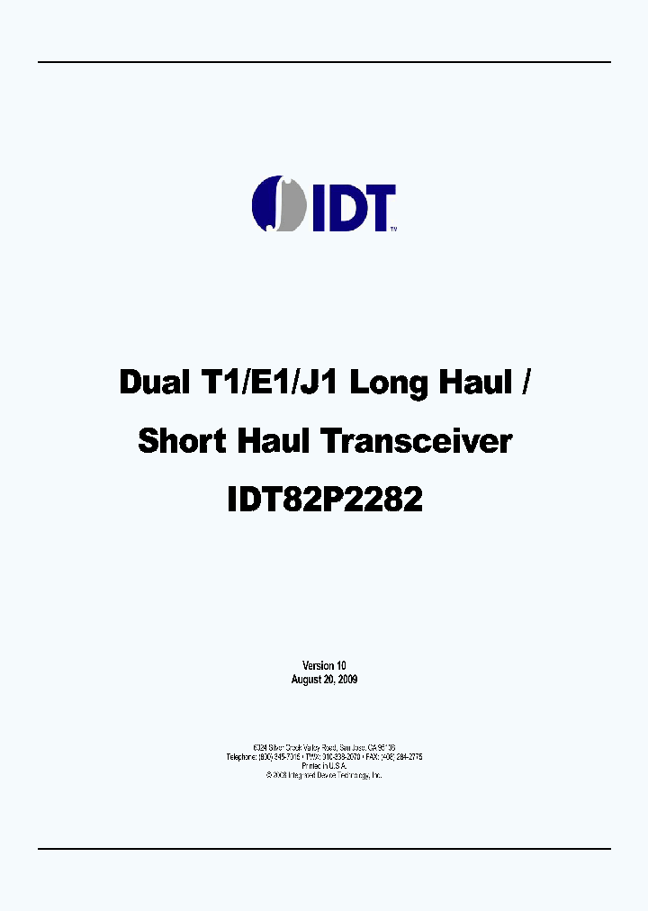 IDT82P2282PFGBLANK_4672491.PDF Datasheet